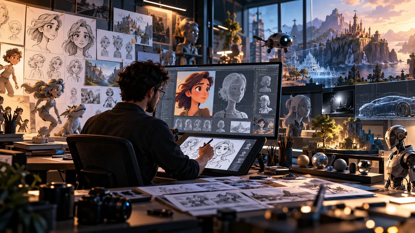 cartoon and 3D production